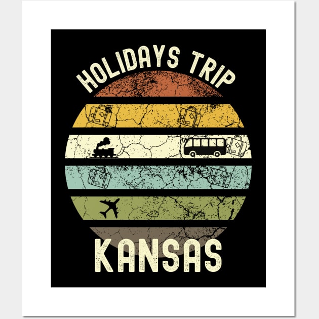 Holidays Trip To Kansas, Family Trip To Kansas, Road Trip to Kansas, Family Reunion in Kansas, Holidays in Kansas, Vacation in Kansas Wall Art by DivShot 